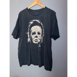 Halloween Michael Myers Graphic T-Shirt Mens 2XL Black Horror Movie Slasher Tee